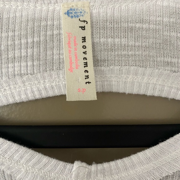 White Long Sleeve Free People Movement - Picture 3 of 3